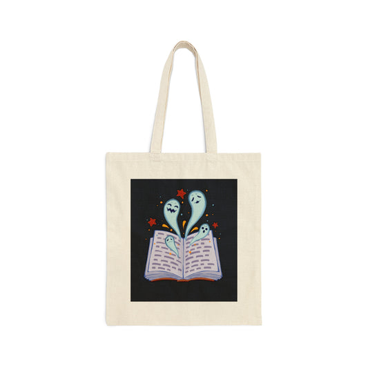 Keep St. Pete Lit "Boo Book" Cotton Canvas Tote Bag