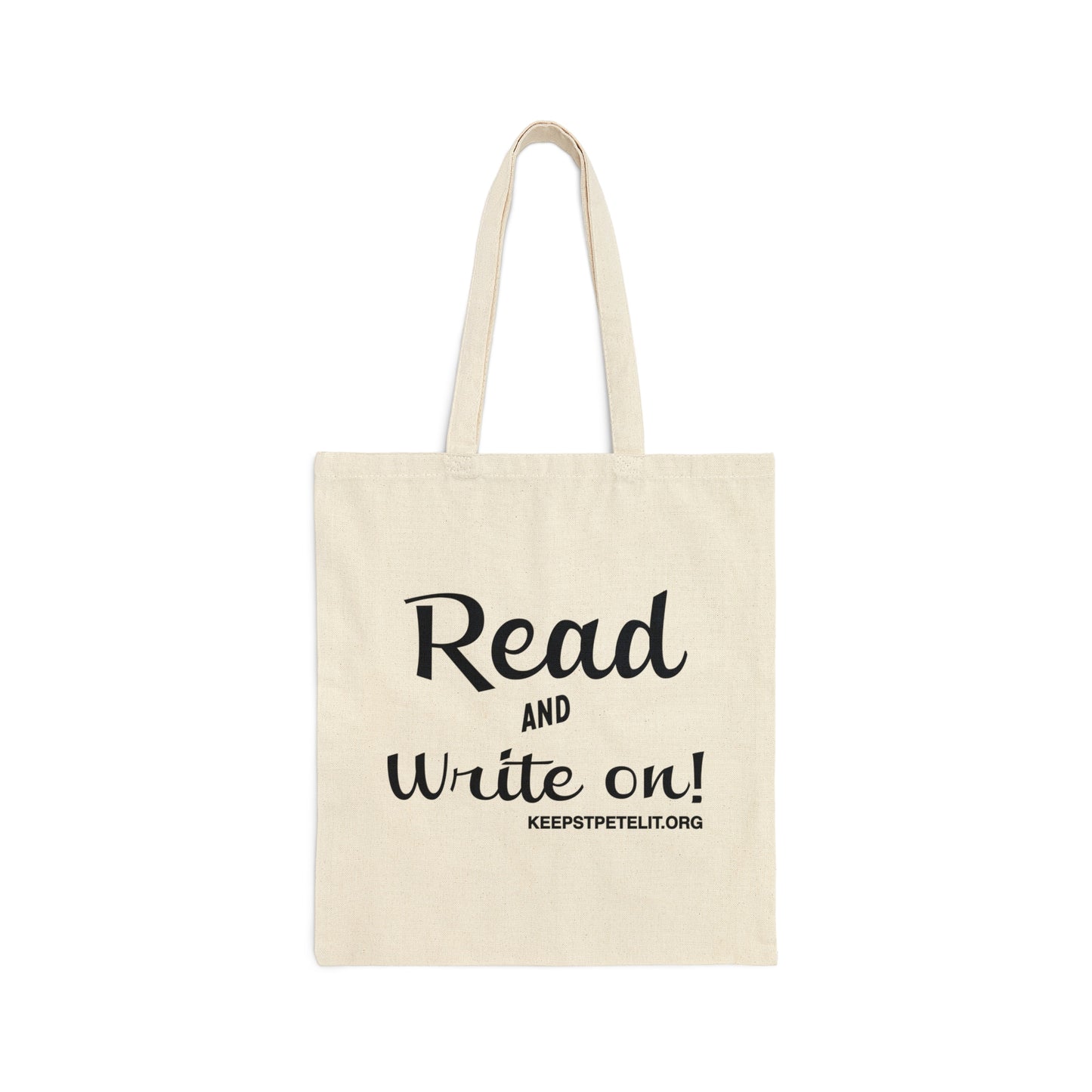 Keep St. Pete Lit "Boo Book" Cotton Canvas Tote Bag