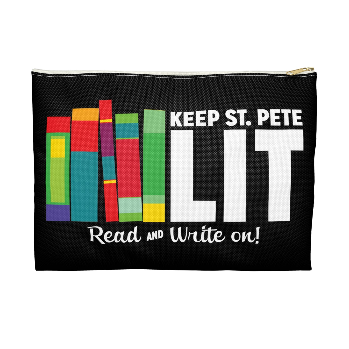 Keep St. Pete Lit Black Accessory Pouch