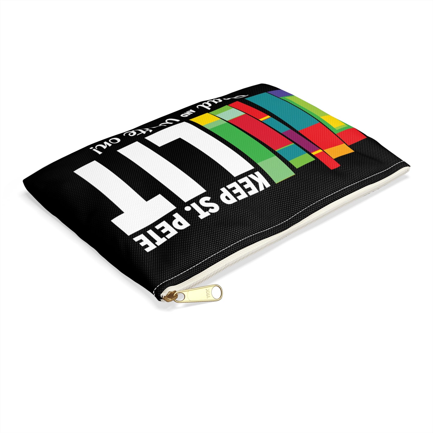 Keep St. Pete Lit Black Accessory Pouch