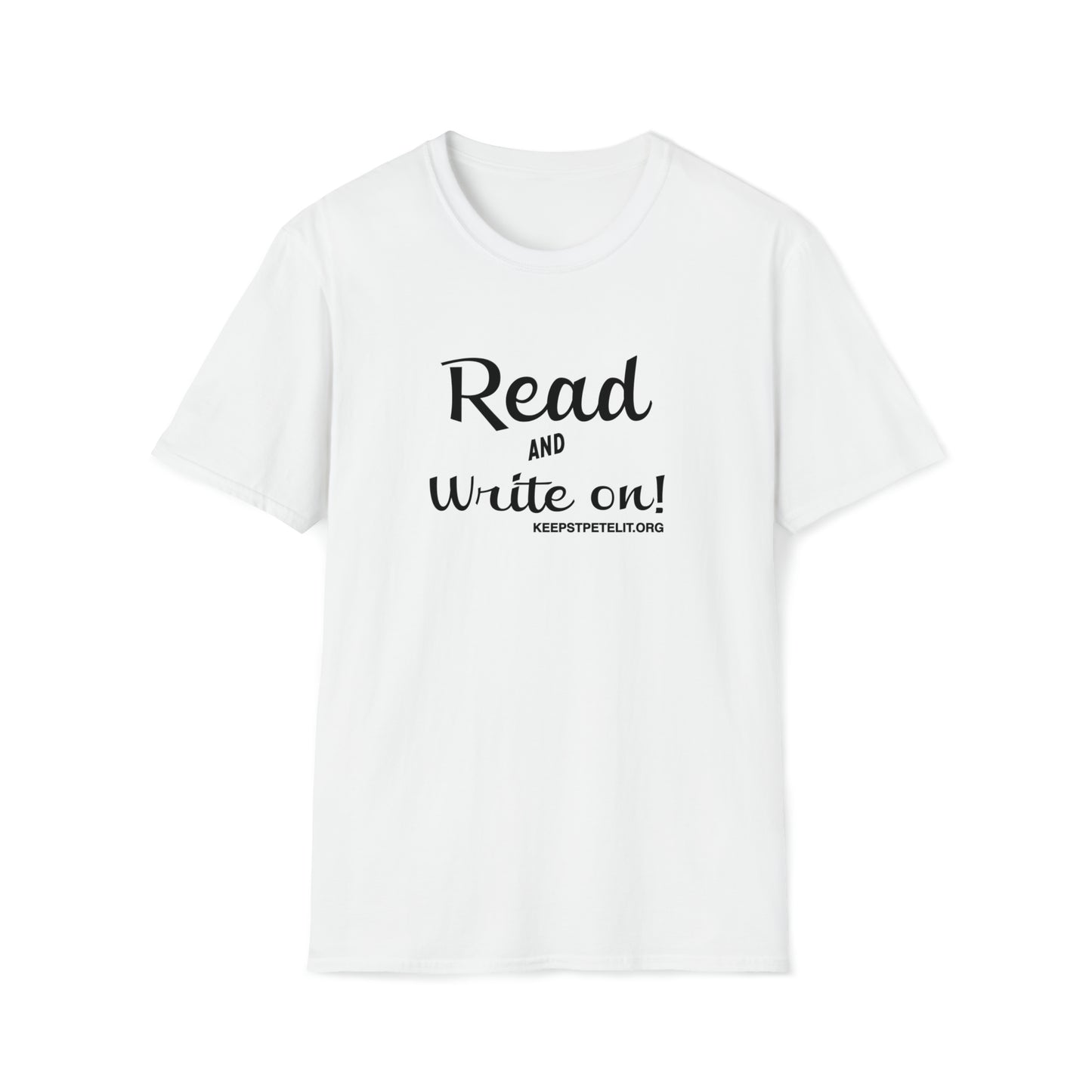 Read and Write On Unisex Softstyle T-Shirt