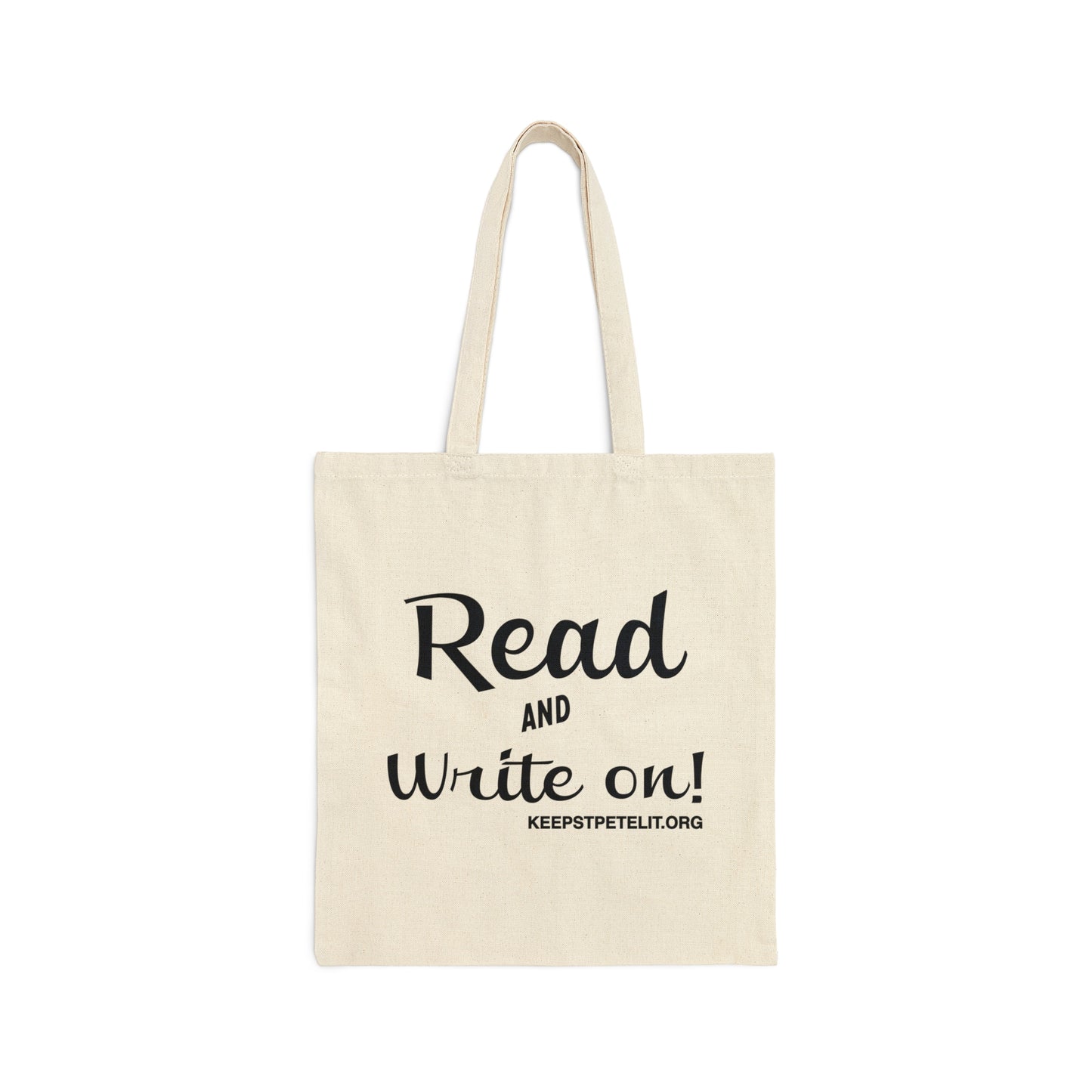 Keep St. Pete Lit "Reading Mermaid" Cotton Canvas Tote Bag