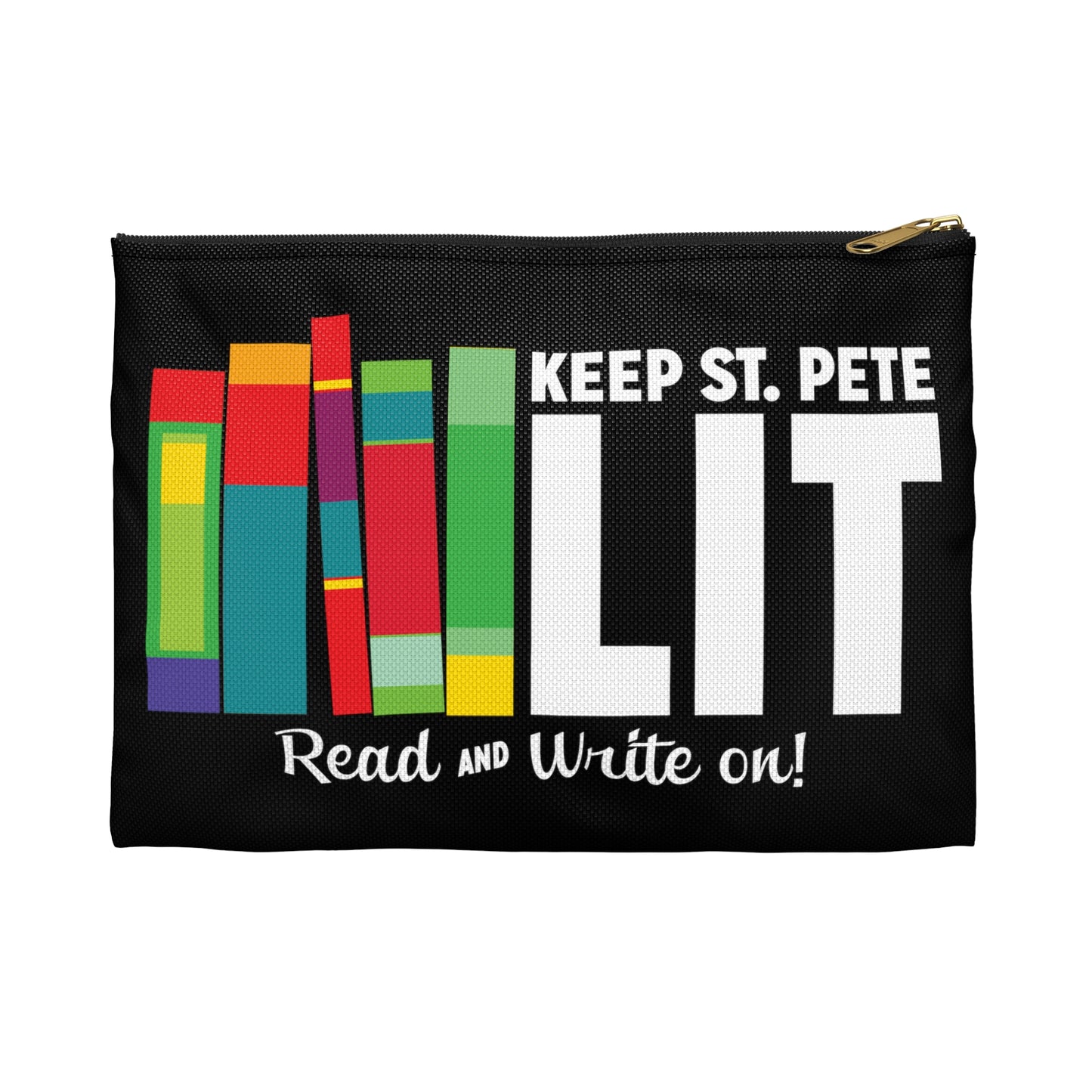 Keep St. Pete Lit Black Accessory Pouch