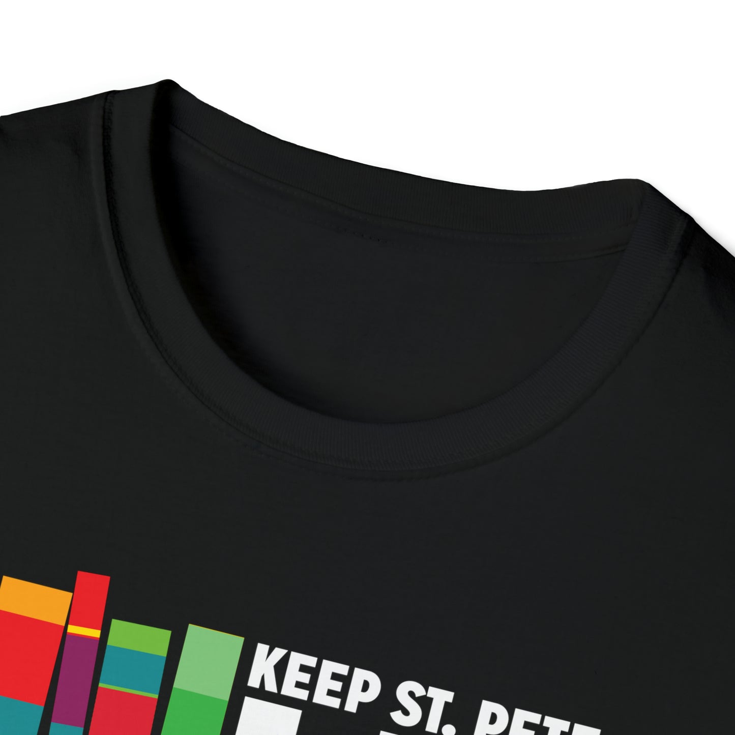 Keep St. Pete Lit Black Unisex Softstyle T-Shirt