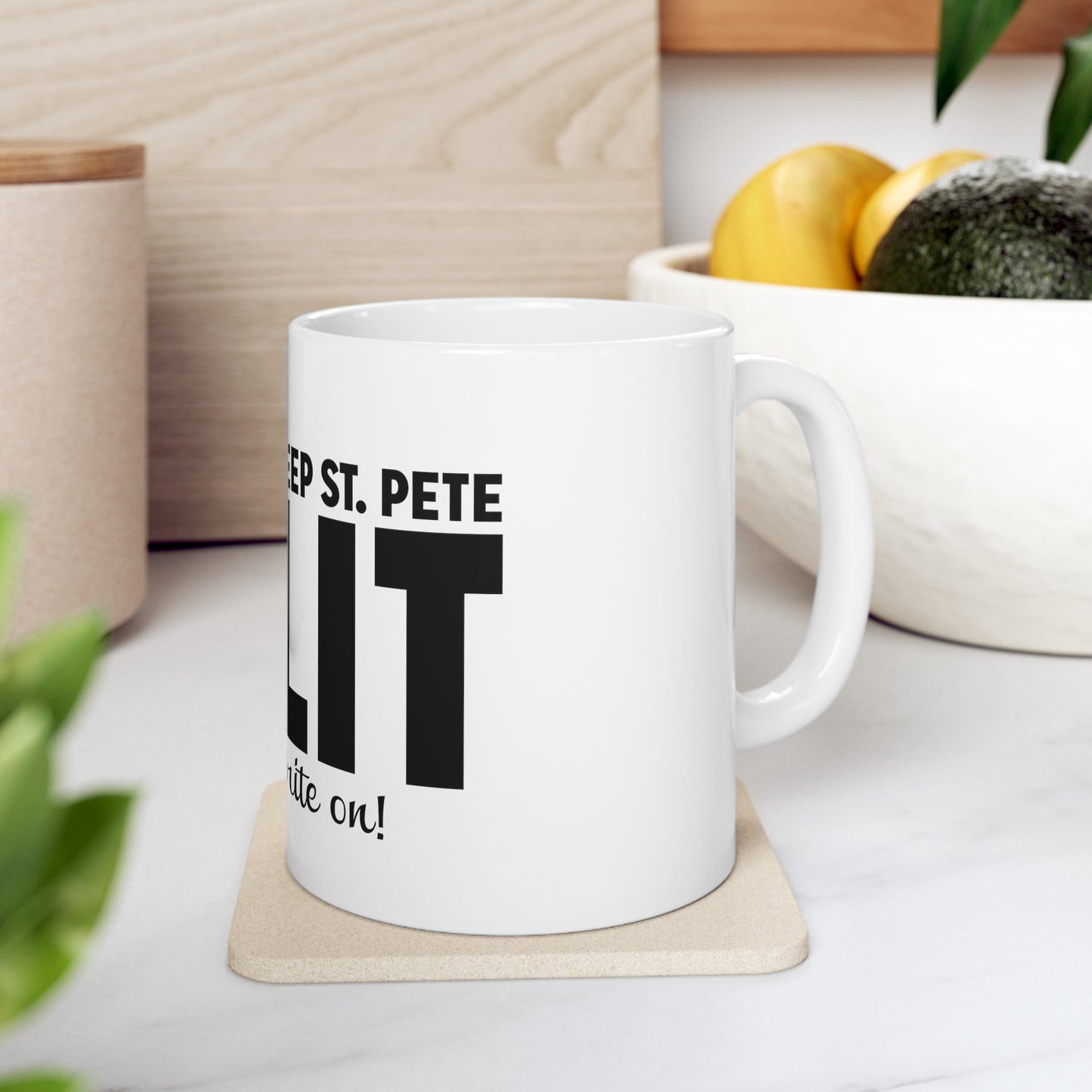 Keep St. Pete Lit Ceramic Mug 11oz