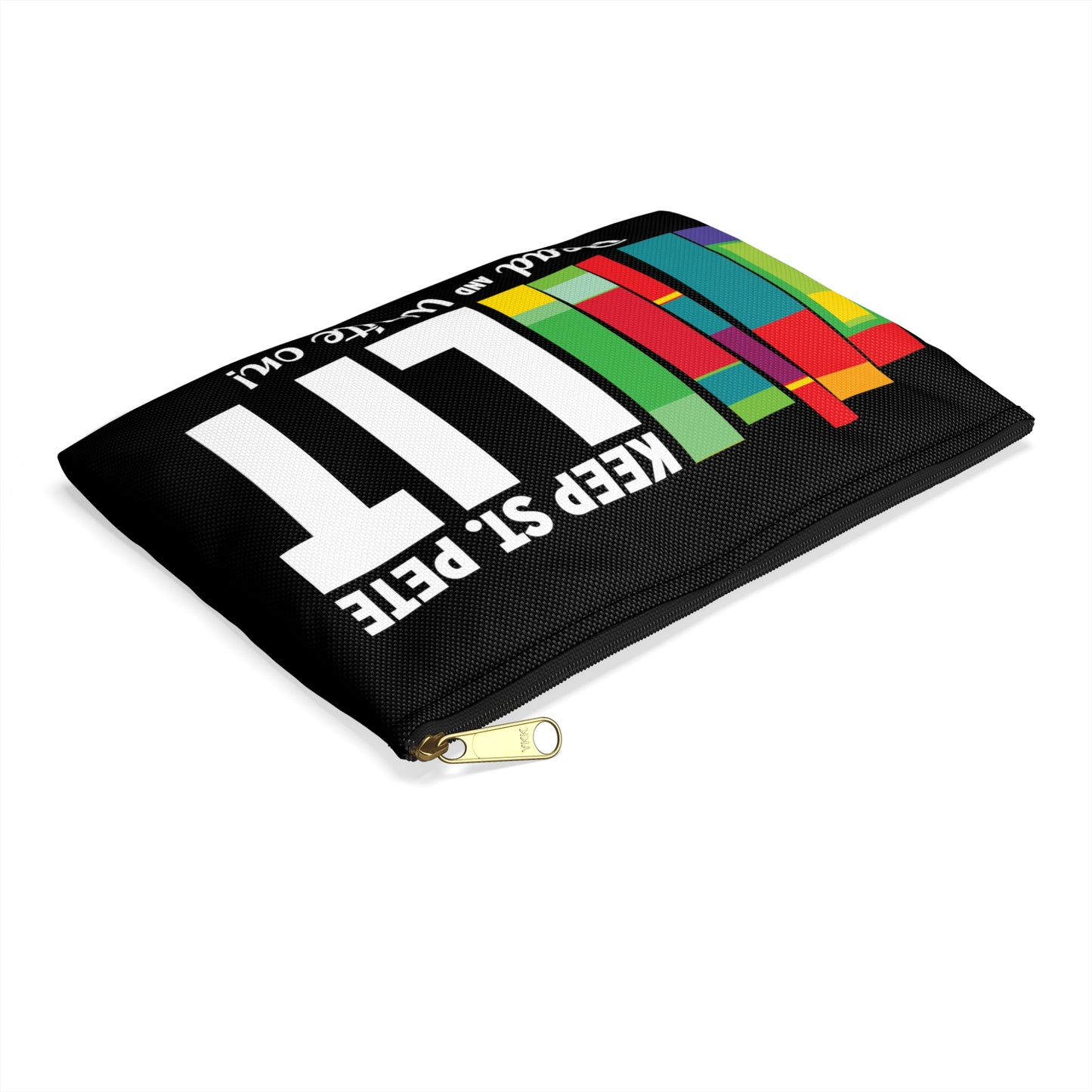 Keep St. Pete Lit Black Accessory Pouch