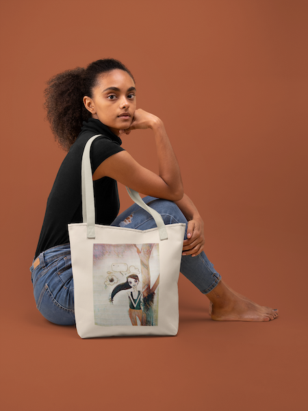 Keep St. Pete Lit "The Writing Process" Cotton Canvas Tote Bag