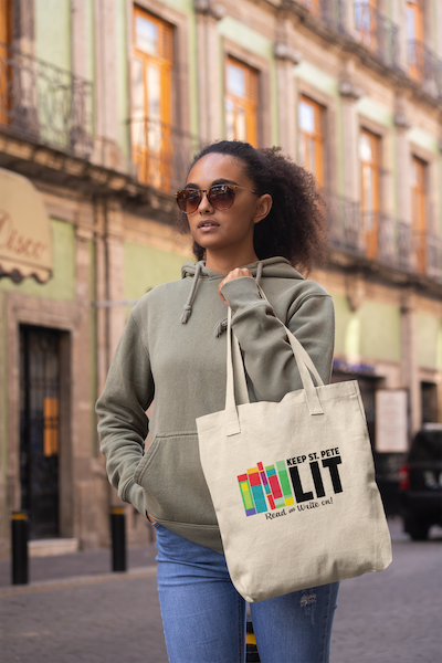 Keep St. Pete Lit traditional Cotton Canvas Tote Bag